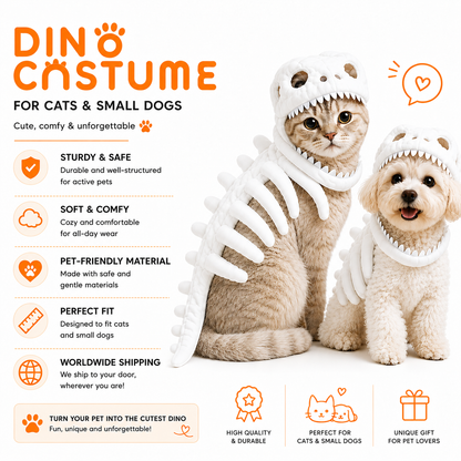 Jurassic Paws™ Glow Skull Costume